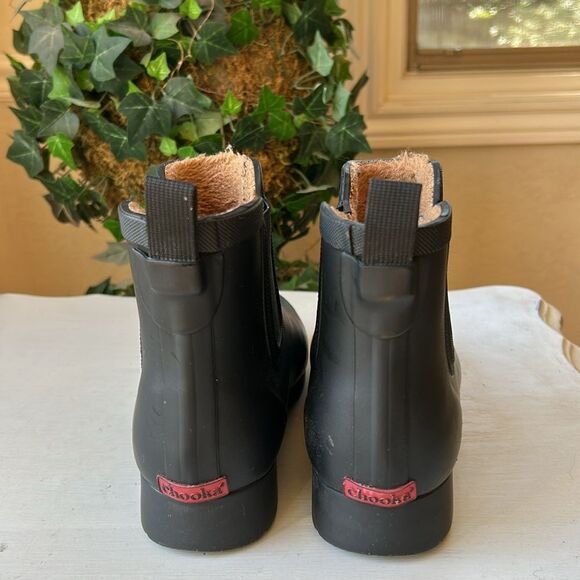 Chooka Black Slip On Waterproof Winter Boots Textured Sole Women’s Size 6 EUC - Picture 3 of 12